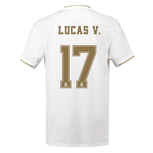 Camiseta Real Madrid NO.17 Lucas V. 1ª 2019/20 Blanco
